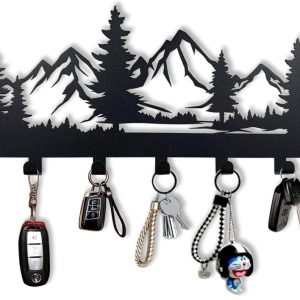Metal Key Holder, Wall Mounted Key Hooks